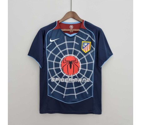 Atletico Madrid 04/05 Away Dark Blue Soccer Jersey